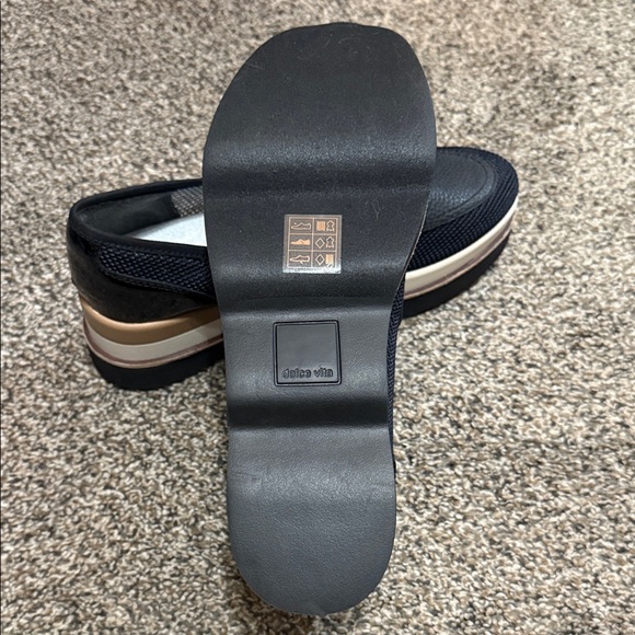 Dolce Vita Black and Cream Platform Shoes - Picture 2 of 3